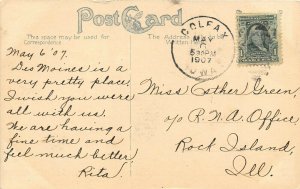Des Moines Iowa 1907 Postcard Des Moines Post Office