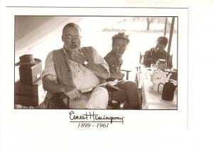 Ernest Hemingway B&W Series, Drinking Tea In a Cafe