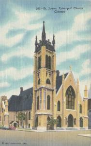 LP66  Chicago, Illinois, IL, postcard, St. James Episcopal 