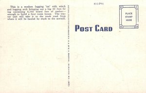 Vintage Postcard Modern Hyster Logging Tractor Forestry