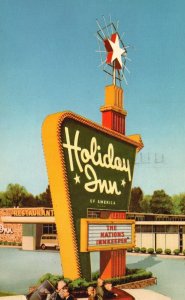 Vintage Postcard 1963 Holiday Inn Nation's Inkeeper Chattanooga Tennessee TN