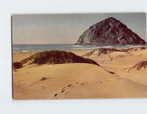 Postcard Morro Rock in Morro Bay California USA