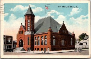 Illinois Rockford Post Office 1920