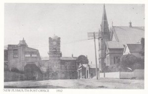 New Plymouth Taranaki New Zealand Post Office in 1910 Postcard