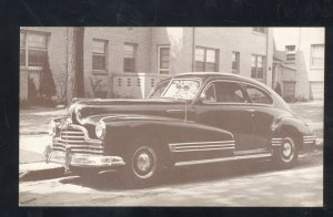 1946 PONTIAC STREAMLINER 2 DOOR SEDAN VINTAGE CAR DEALER ADVERTISING POSTCARD