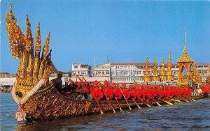 Royal Barge and Ananta Na Garaj Bangkok Thailand Unused 