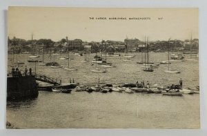 Marblehead Massachusetts The Harbor Lots of Boats Postcard S6