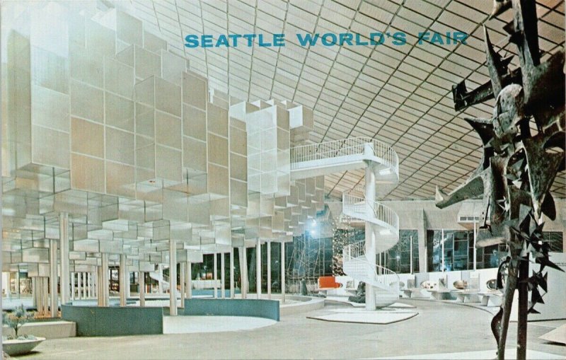 Seattle World's Fair Washington State Coliseum Interior Unused Postcard G17