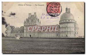 Old Postcard Chateau de Valencay overview
