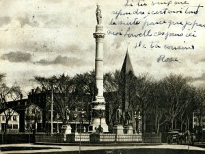 C. 1900-06 Soldiers Monument Manchester N.H. Postcard F98