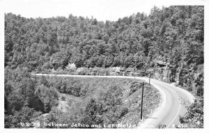 BETWEEN JELLICO & LAFOLLETTE TENNESSEE ON ROUTE #25~1950s REAL PHOTO POSTCARD
