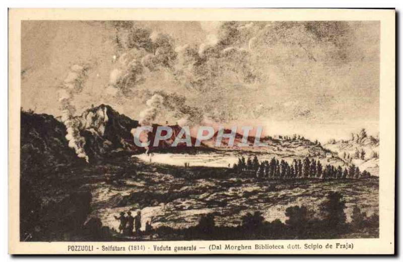 Old Postcard Pozzuoli solfatara Veduta Generale