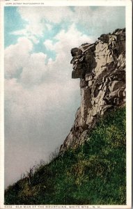 Old Man of the Mountain Franconia Notch NH UNP Detroit Publishing Postcard L4