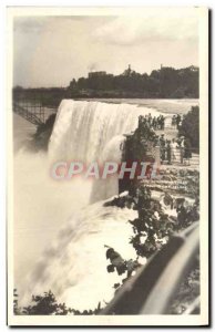 Old Postcard American Falls from Goat Island