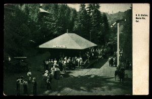 US Vintage Postcard of Railway Station Monte Rio in Sonoma California
