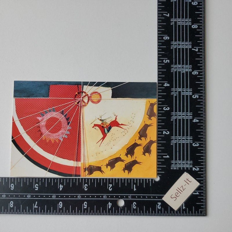 Buffalo Run Painting Donald Montileaux Red Cloud School Pine Ridge SD