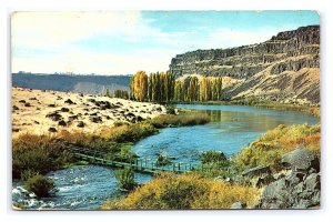 Postcard Footbridge Lower Lake Blue Lakes Country Club Magic Valley Idaho