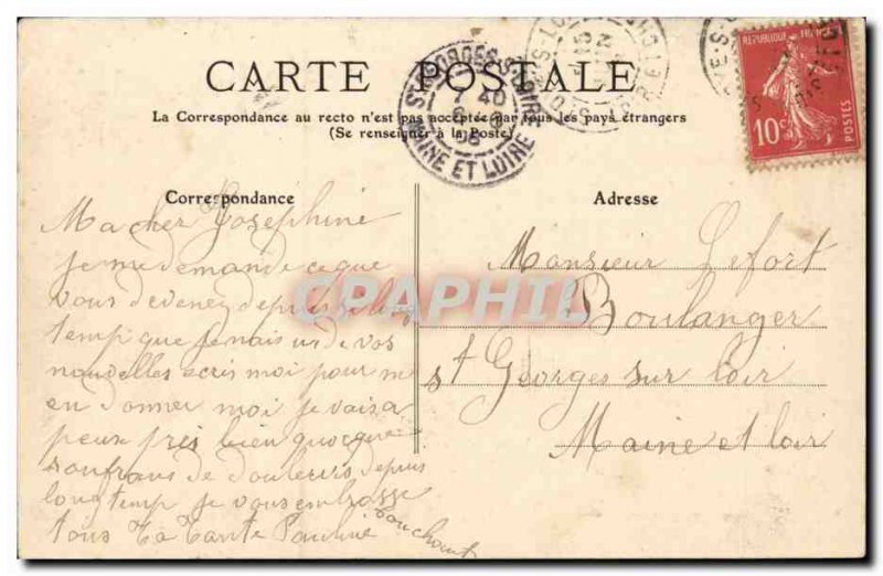 Tours - Groupe Scolaire Mirabeau - Old Postcard