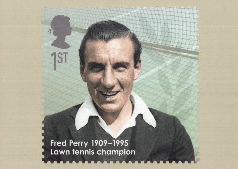 Fred Perry PHQ Lawn Tennis Wimbledon Champion Postcard