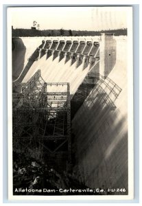 Vintage RPPC Real Photo Allatoona Dam Cartersville, GA. Postcard F146E