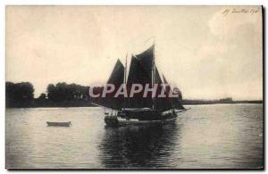 Postcard Old Fishing Boat