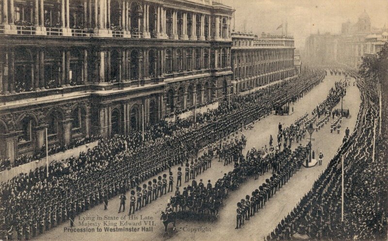 UK Funeral Procession to Westminster Hall King Edward VII 06.86