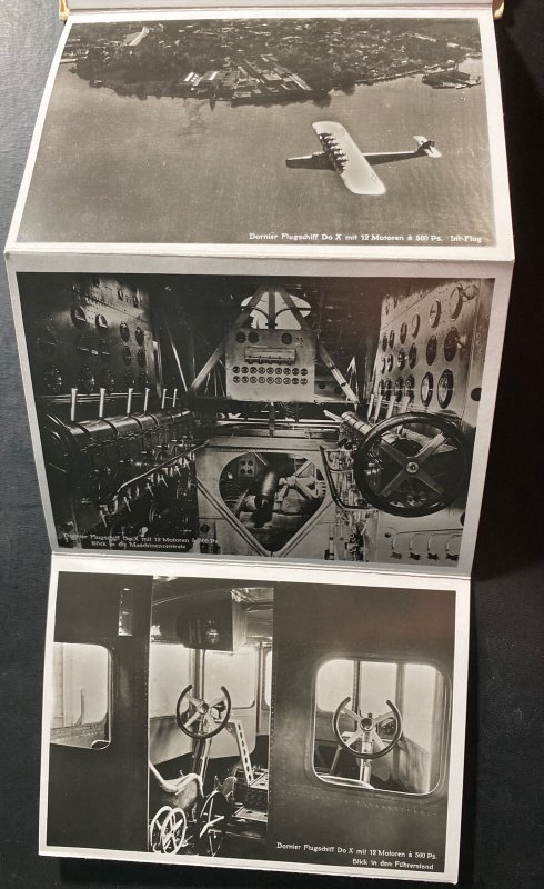 10 Original Dornier DOX Seaplane Flying Boat Photos RPPC Postcards