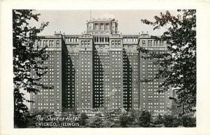 IL, Chicago, Illinois, RPPC, Stevens Hotel, Grogan Photo Co