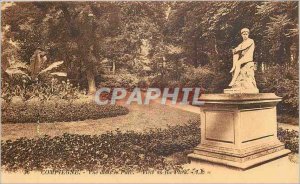 Old Postcard Compiegne view in the park