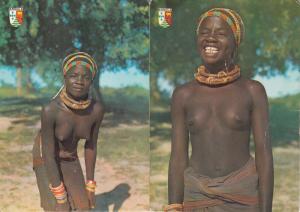 Belezas e costumes de Angola 2 postcards