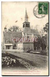 Conchy Pots - L & # 39Eglise and City Hall Old Postcard