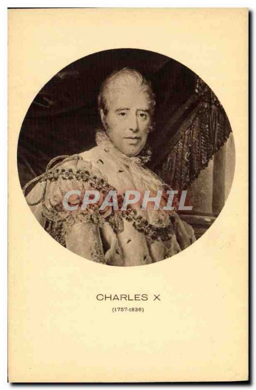 Old Postcard Charles X King of France