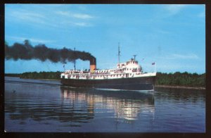 h2287 - Steamer NORISLE Postcard 1960s Tobermory to South Bay Mouth Manitoulin