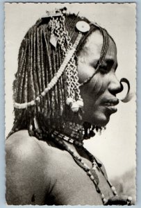 Ethiopia Postcard Ethiopian People Cunama c1950's Vintage RPPC Photo