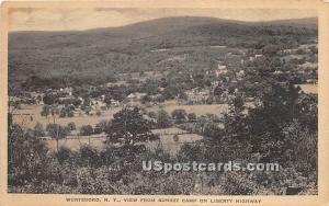 View from Sunset Camp Wurtsboro NY Writing on back