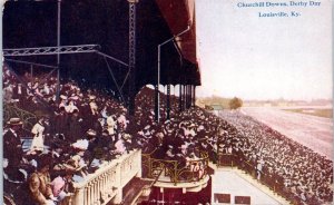 1900s Churchill Downs Derby Day Louisville KY Postcard