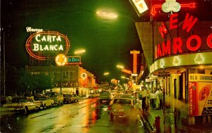 Mexico Nuevo Laredo Guerro Avenue At Night 1971