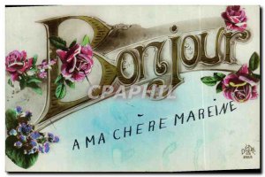 Old Postcard To my Dear Mareine