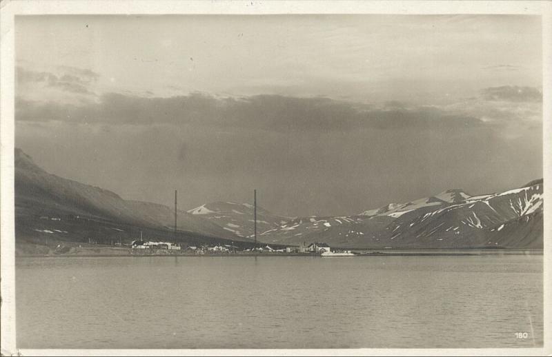norway norge, SPITSBERGEN SVALBARD, Green Harbour (1929) Nordkap Cancel RPPC