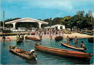  Modern Postcard Market of Nice Port Gabon Boats