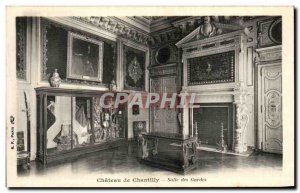 Old Postcard Chateau De Chantilly Guard Room