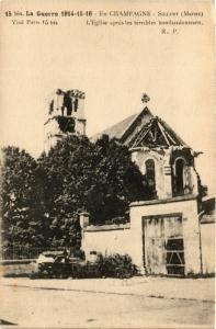 CPA En Champagne-Sillery. L'Église apres les terribles Bombardements (346259)