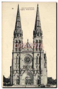 Postcard Old Church Chateauroux Saint Andre