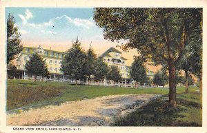Grand View Hotel Lake Placid New York postcard