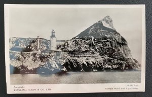 Mint Gibraltar Real Picture Postcard Europa Point and Lighthouse