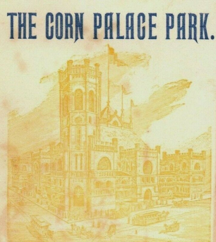 1888 Corn Palace Park Wakefield Hill & Wingeland Civil Engineers Sioux City P186 