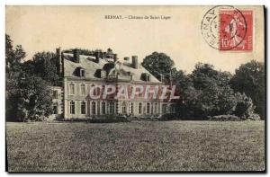 Old Postcard Bernay Chateau De Saint Leger