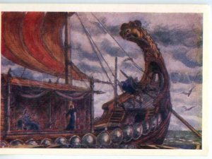 153133 Wagner OPERA Tristan & Isolde by BENOIS Old russian PC