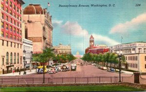 Washington D C Trolley On Pennsylvania Avenue