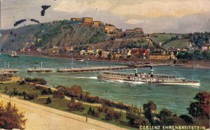 Germany Koblenz Ehrenbreitstein Coblenz Vintage Postcard 07.98